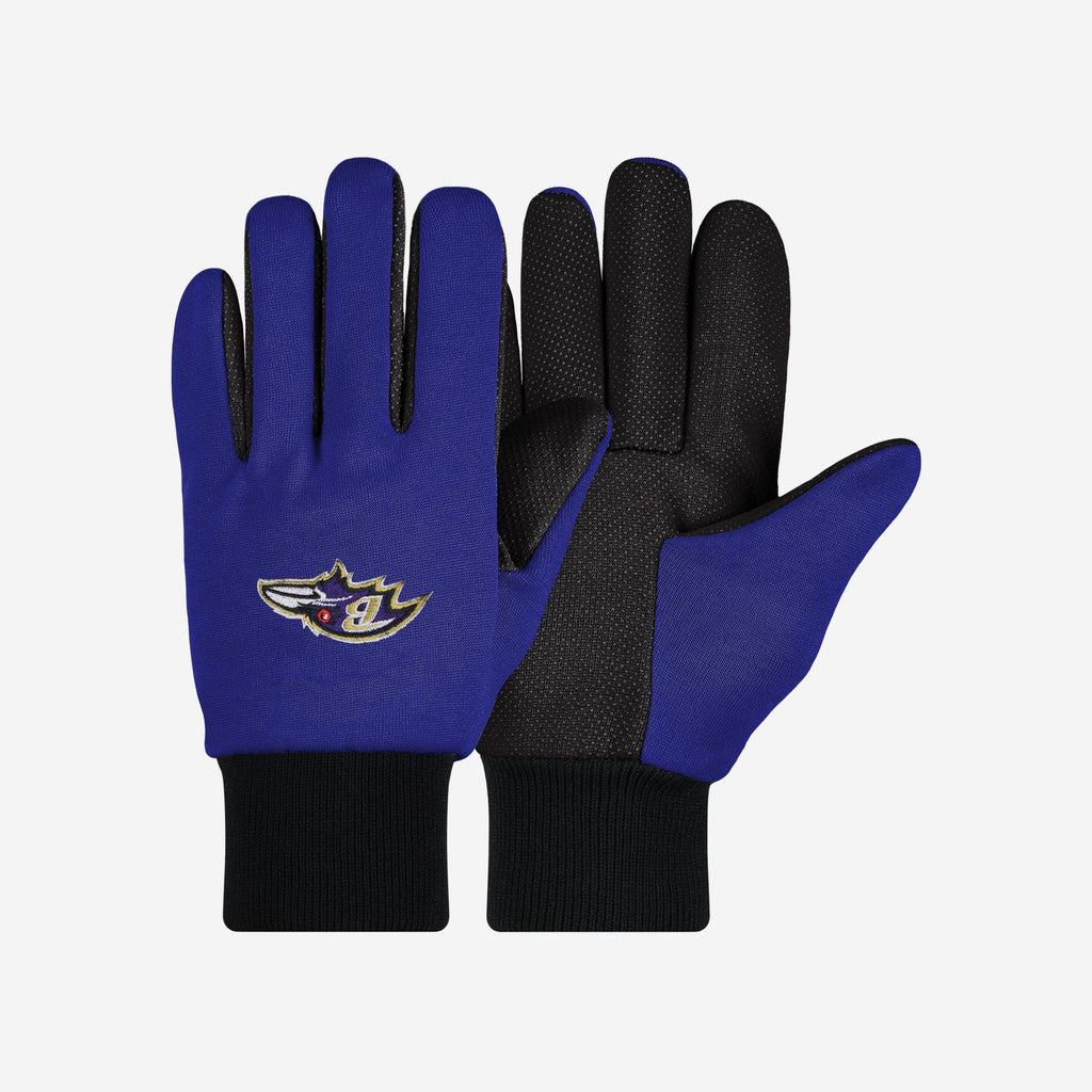 Baltimore Ravens Colored Palm Utility Gloves FOCO - FOCO.com