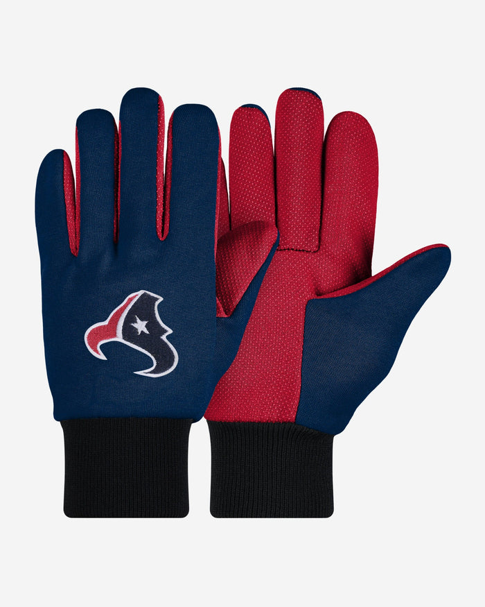 Houston Texans Colored Palm Utility Gloves FOCO - FOCO.com