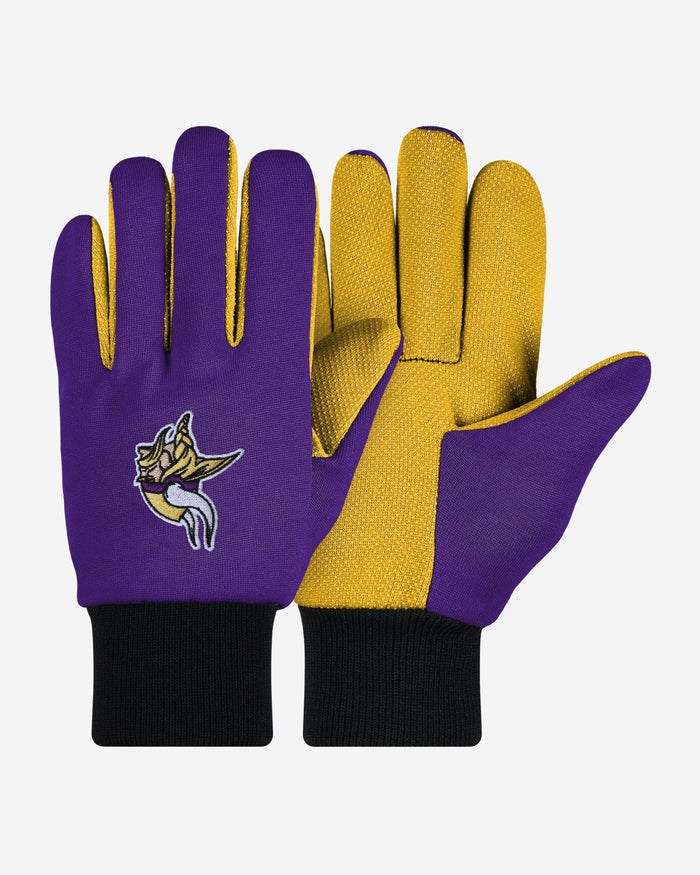 Minnesota Vikings Colored Palm Utility Gloves FOCO - FOCO.com