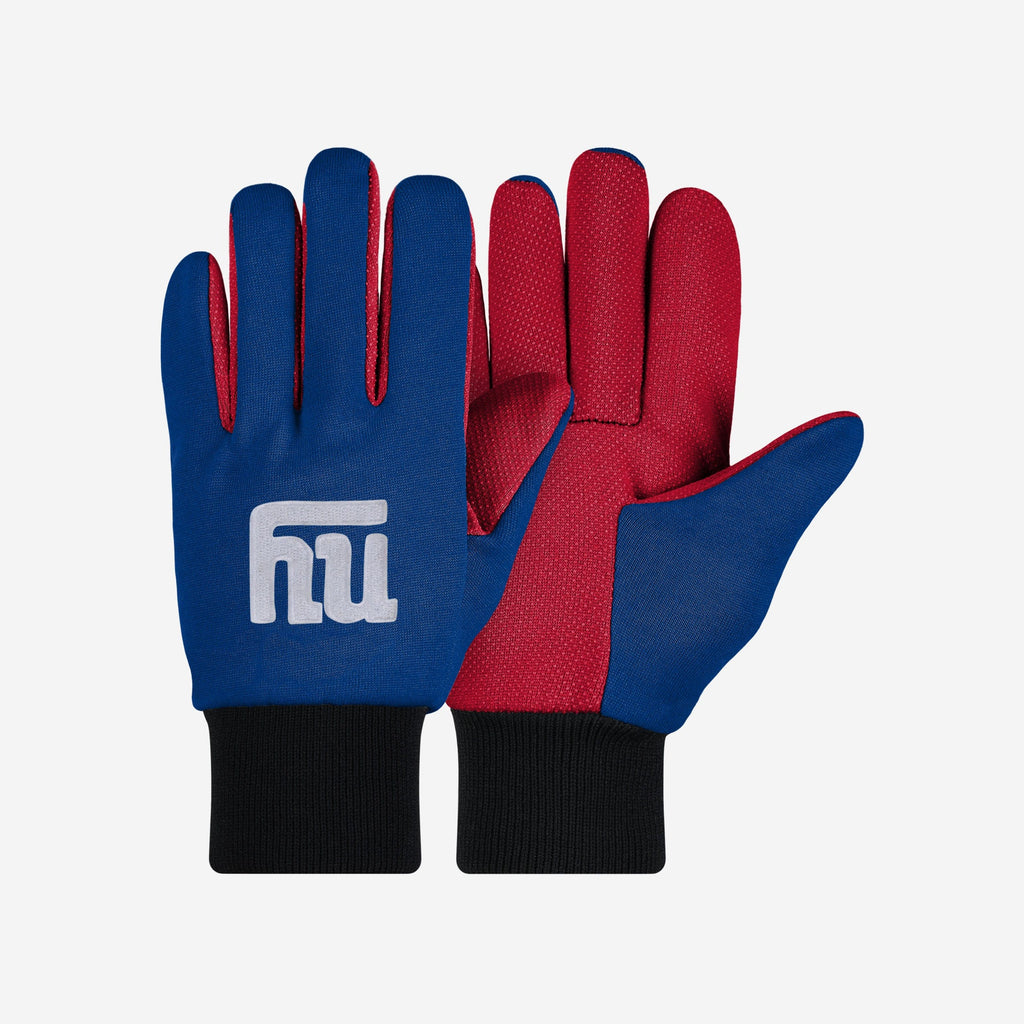 New York Giants Colored Palm Utility Gloves FOCO - FOCO.com
