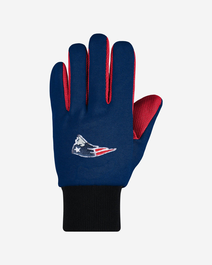 New England Patriots Colored Palm Utility Gloves FOCO - FOCO.com