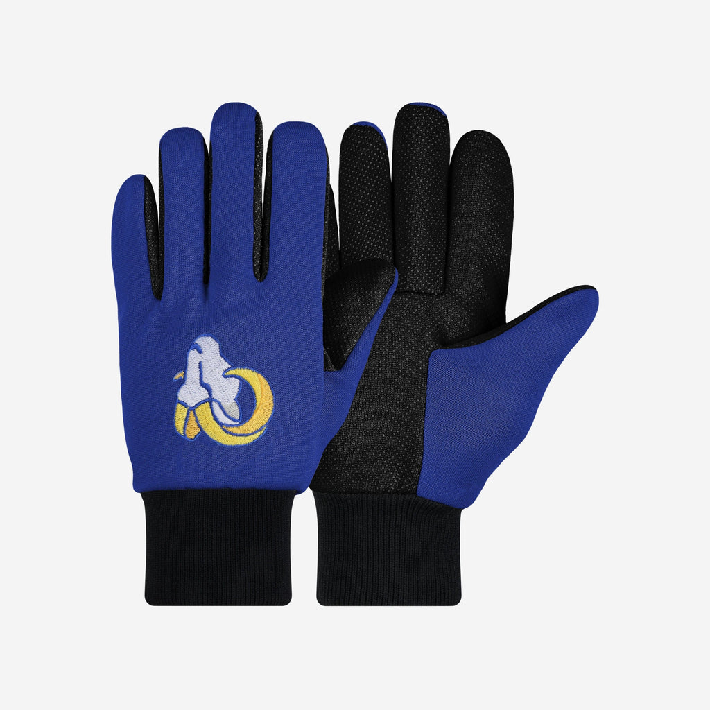 Los Angeles Rams Colored Palm Utility Gloves FOCO - FOCO.com