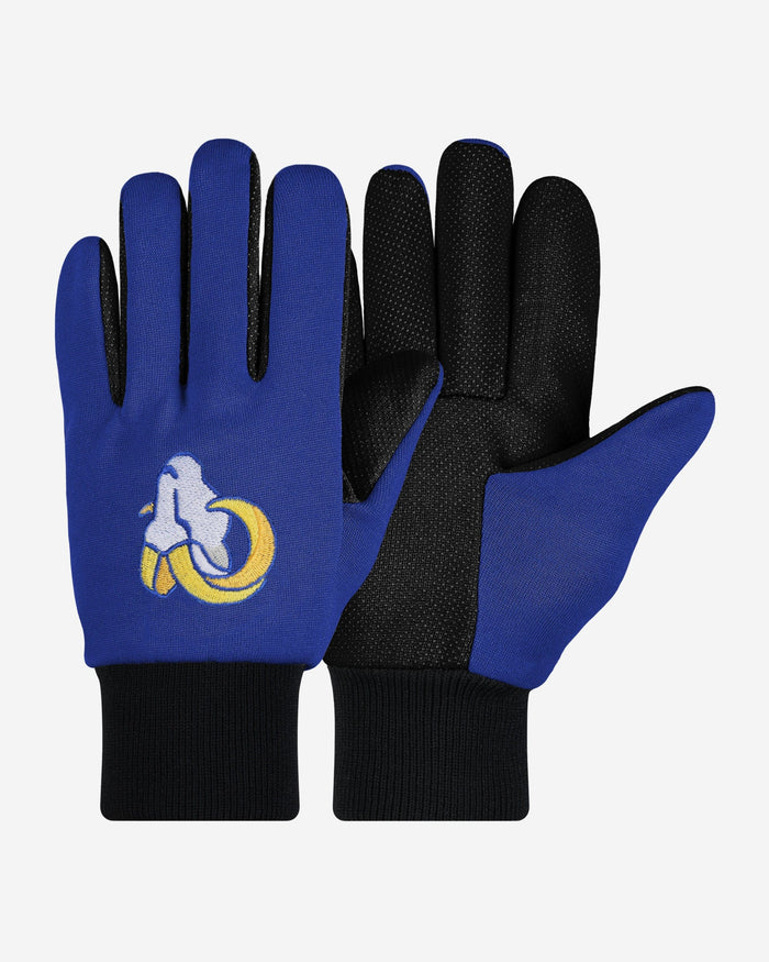 Los Angeles Rams Colored Palm Utility Gloves FOCO - FOCO.com