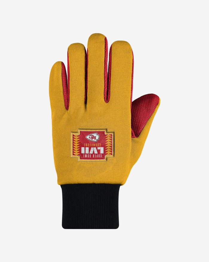 Kansas City Chiefs Super Bowl LVII Champions Colored Palm Utility Glove FOCO - FOCO.com