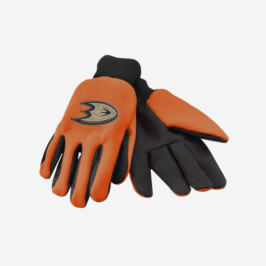 Anaheim Ducks Colored Palm Utility Gloves FOCO - FOCO.com