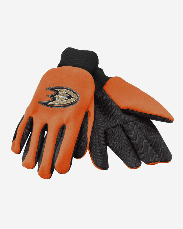 Anaheim Ducks Colored Palm Utility Gloves FOCO - FOCO.com