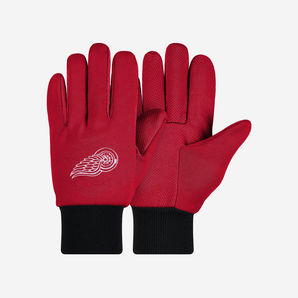 Detroit Red Wings Colored Palm Utility Gloves FOCO - FOCO.com