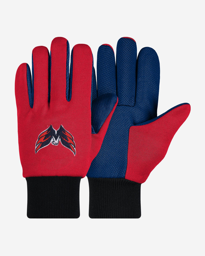 Washington Capitals Colored Palm Utility Gloves FOCO - FOCO.com