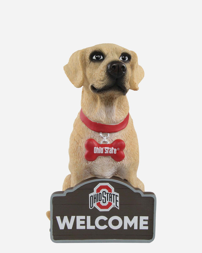 Ohio State Buckeyes Yellow Labrador Statue FOCO - FOCO.com