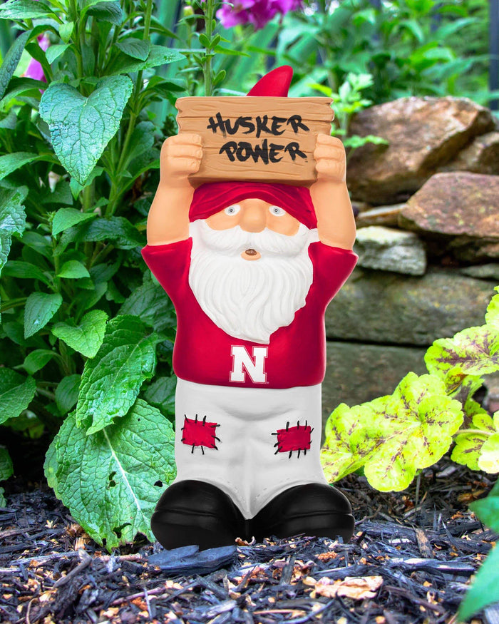Nebraska Cornhuskers Slogan Sign Mini Gnome FOCO - FOCO.com