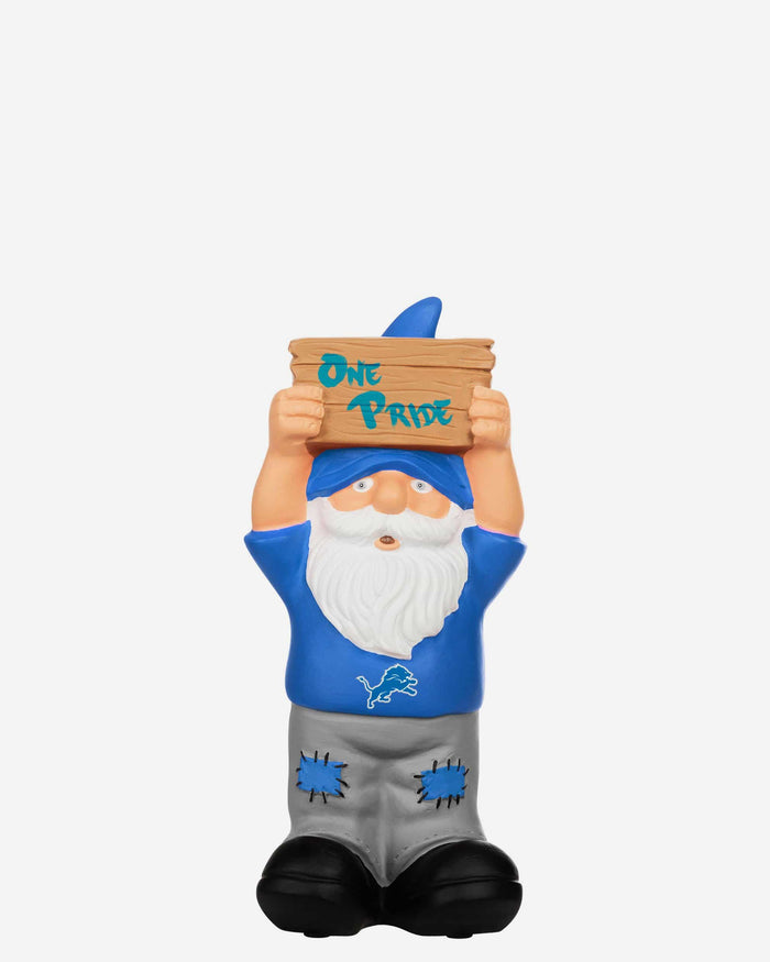 Detroit Lions Slogan Sign Mini Gnome FOCO - FOCO.com