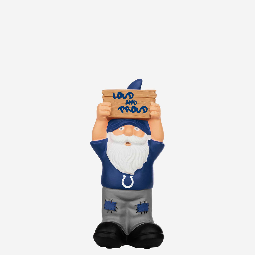 Indianapolis Colts Slogan Sign Mini Gnome FOCO - FOCO.com
