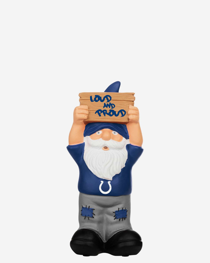 Indianapolis Colts Slogan Sign Mini Gnome FOCO - FOCO.com