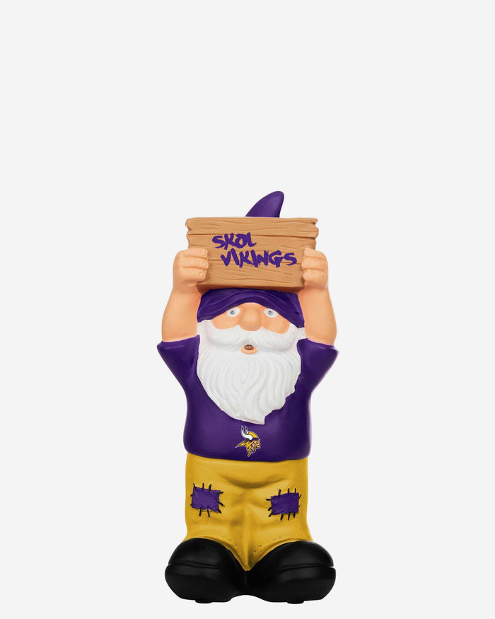 Minnesota Vikings Slogan Sign Mini Gnome FOCO - FOCO.com