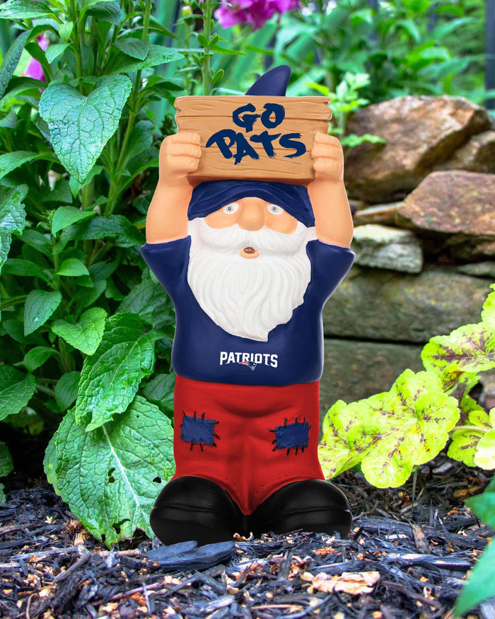 New England Patriots Slogan Sign Mini Gnome FOCO - FOCO.com