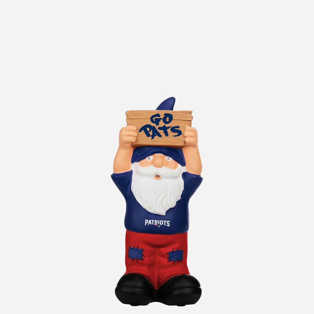 New England Patriots Slogan Sign Mini Gnome FOCO - FOCO.com