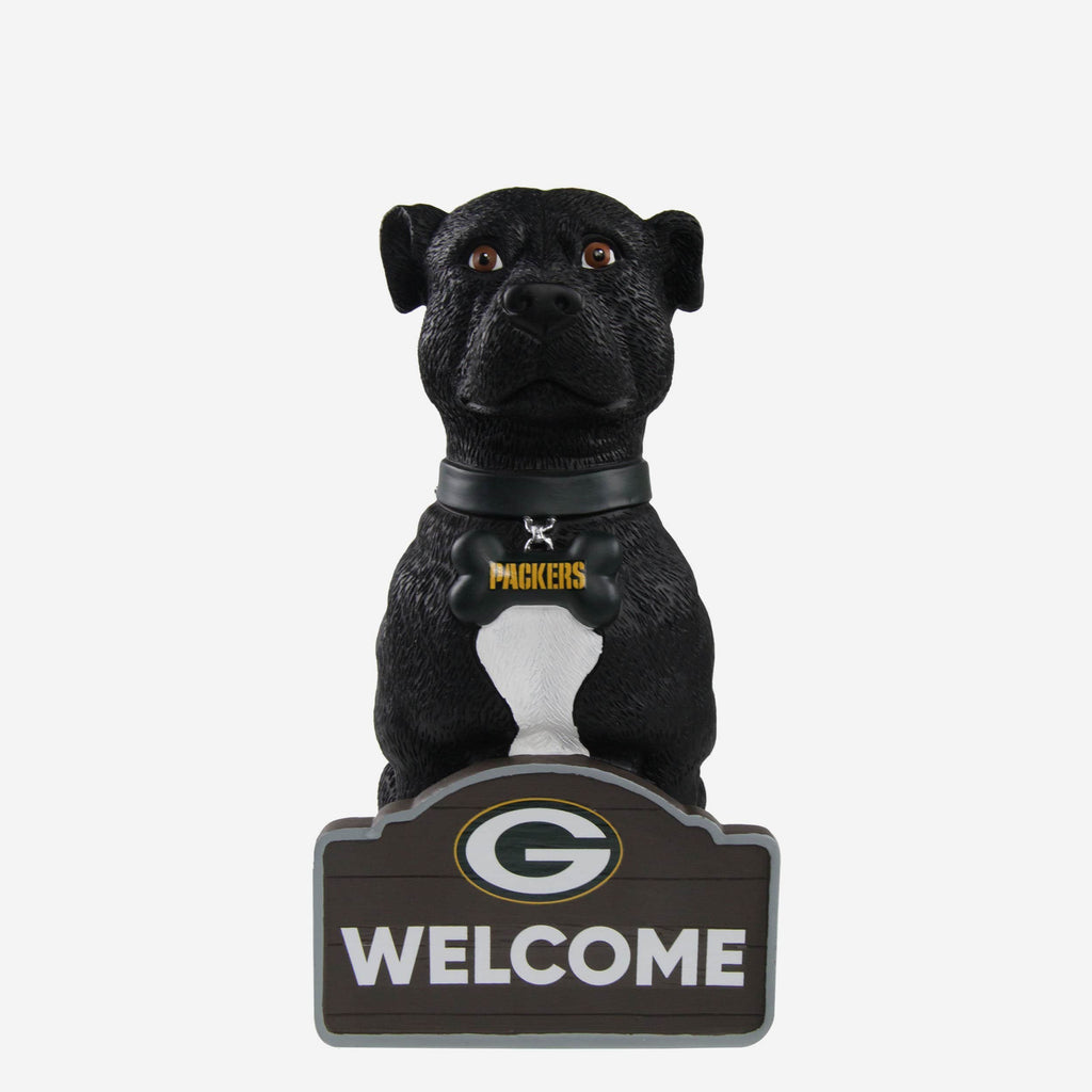 Green Bay Packers American Staffordshire Terrier Statue FOCO - FOCO.com