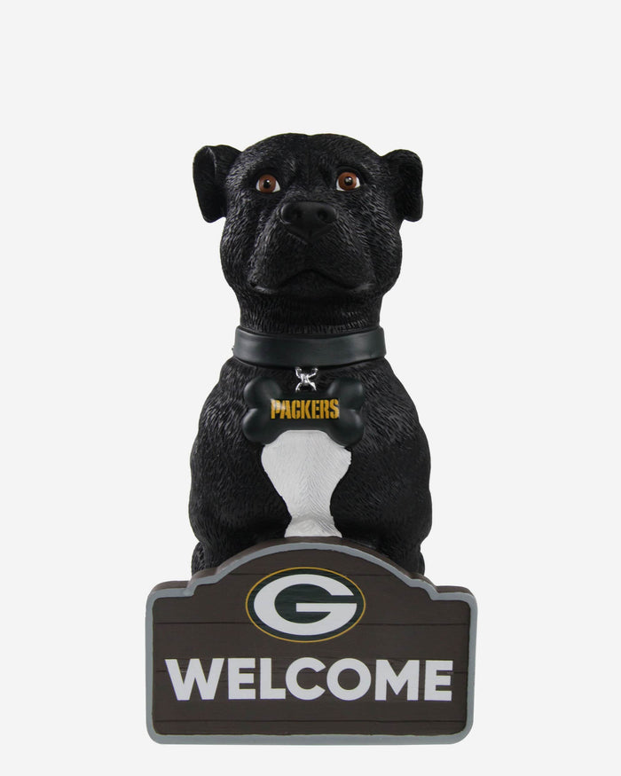 Green Bay Packers American Staffordshire Terrier Statue FOCO - FOCO.com