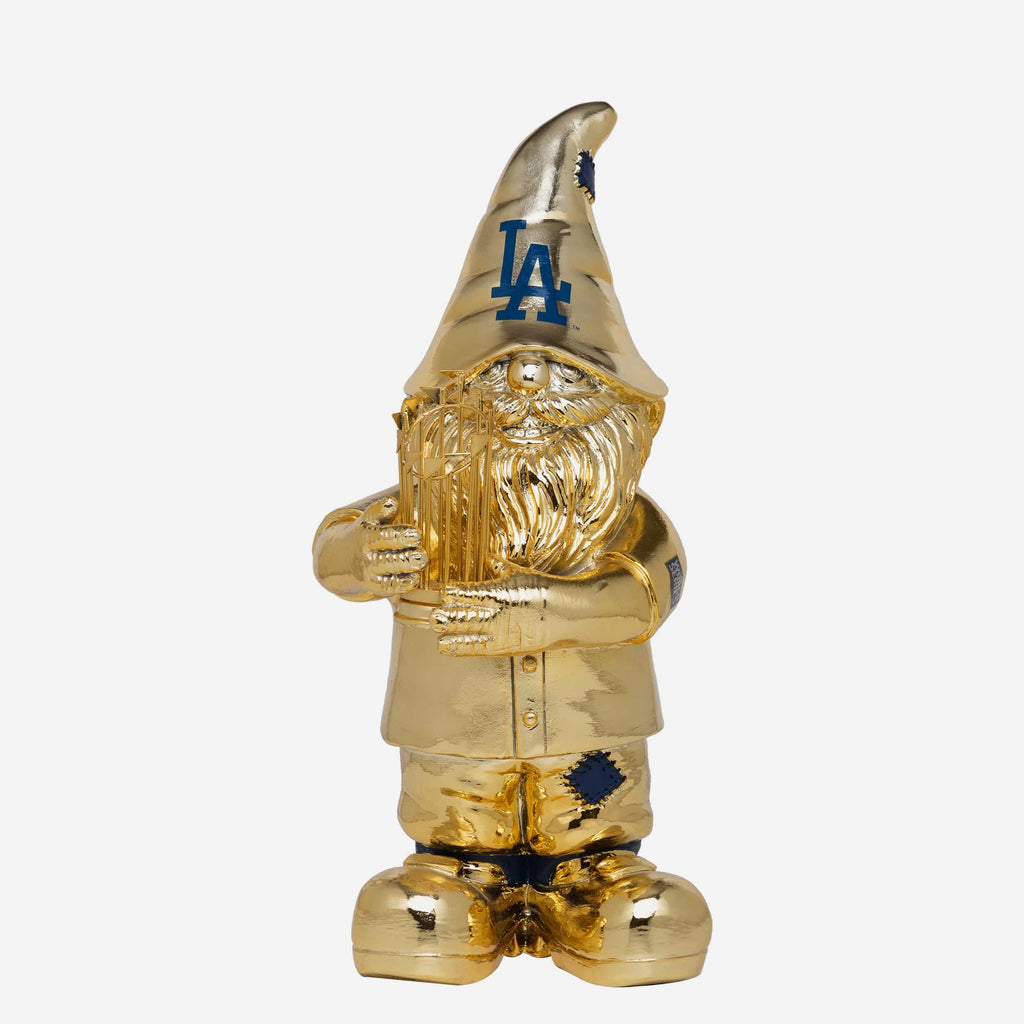 Los Angeles Dodgers 2020 World Series Champions Gold Plated Gnome FOCO - FOCO.com