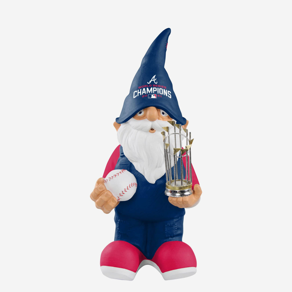 Atlanta Braves 2021 World Series Champions Ball & Trophy Gnome FOCO - FOCO.com