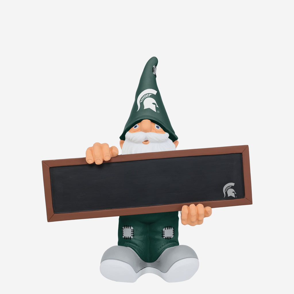 Michigan State Spartans Chalkboard Sign Gnome FOCO - FOCO.com