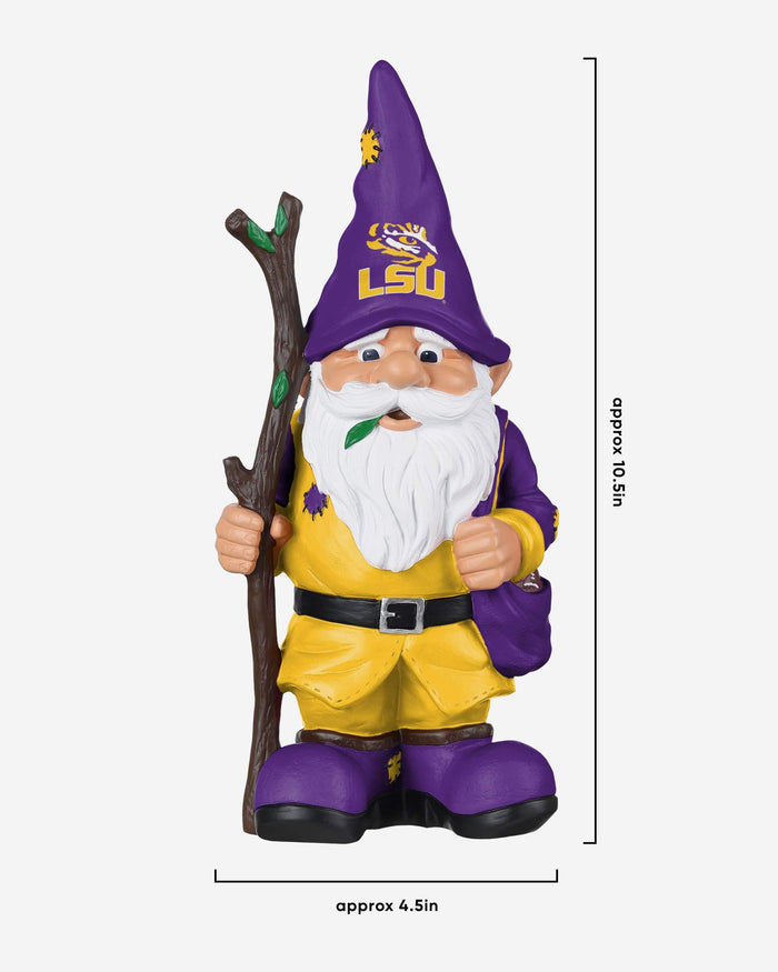 LSU Tigers Holding Stick Gnome FOCO - FOCO.com