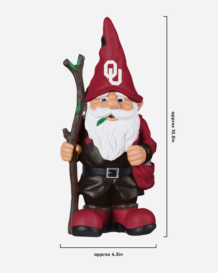 Oklahoma Sooners Holding Stick Gnome FOCO - FOCO.com