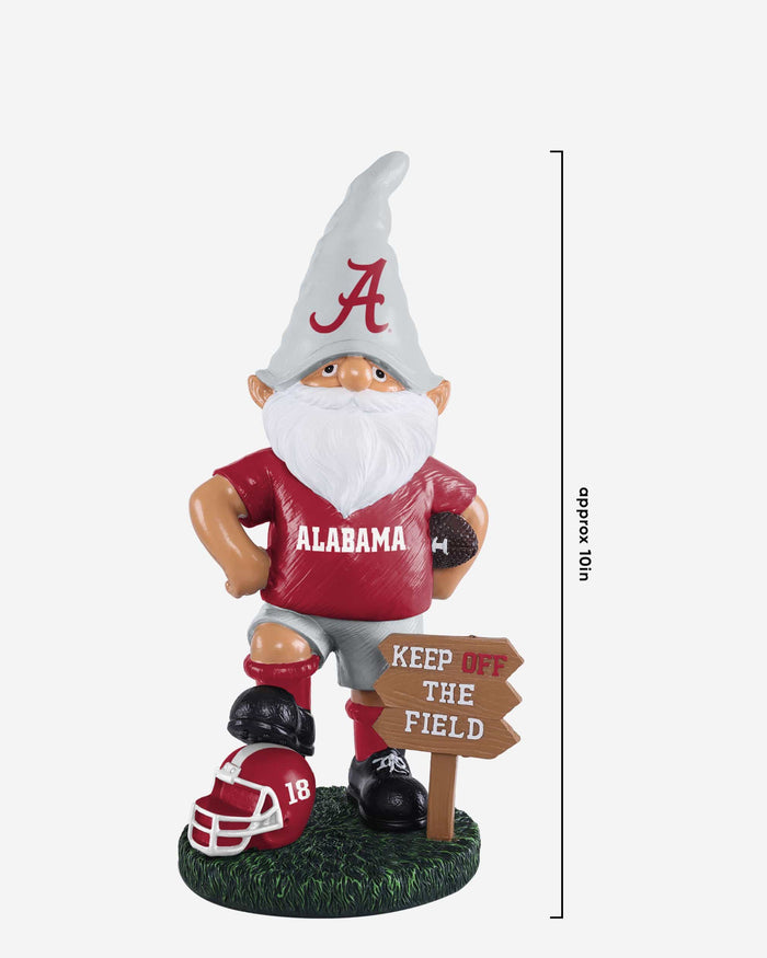 Alabama Crimson Tide Keep Off The Field Gnome FOCO - FOCO.com