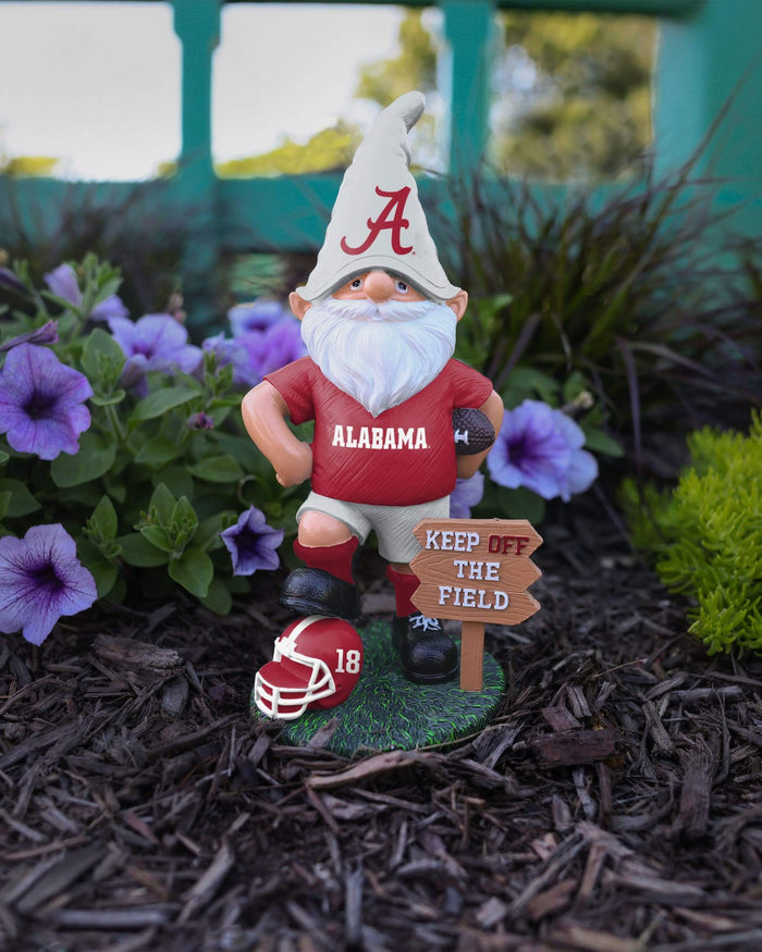 Alabama Crimson Tide Keep Off The Field Gnome FOCO - FOCO.com