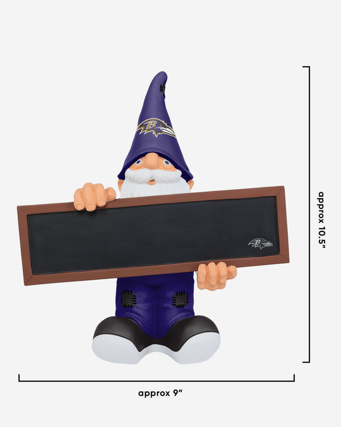 Baltimore Ravens Chalkboard Sign Gnome FOCO - FOCO.com