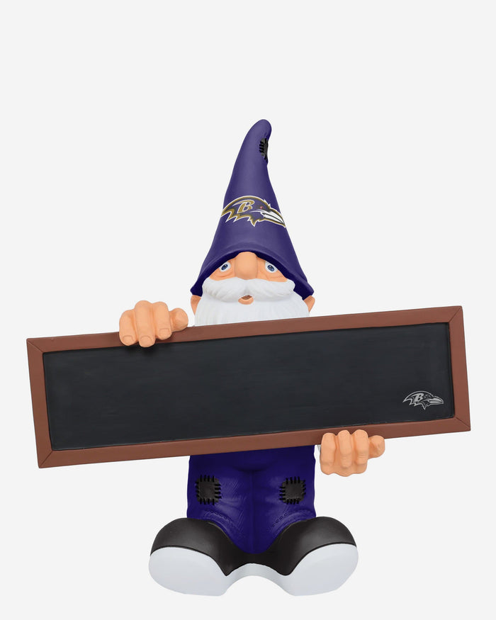 Baltimore Ravens Chalkboard Sign Gnome FOCO - FOCO.com
