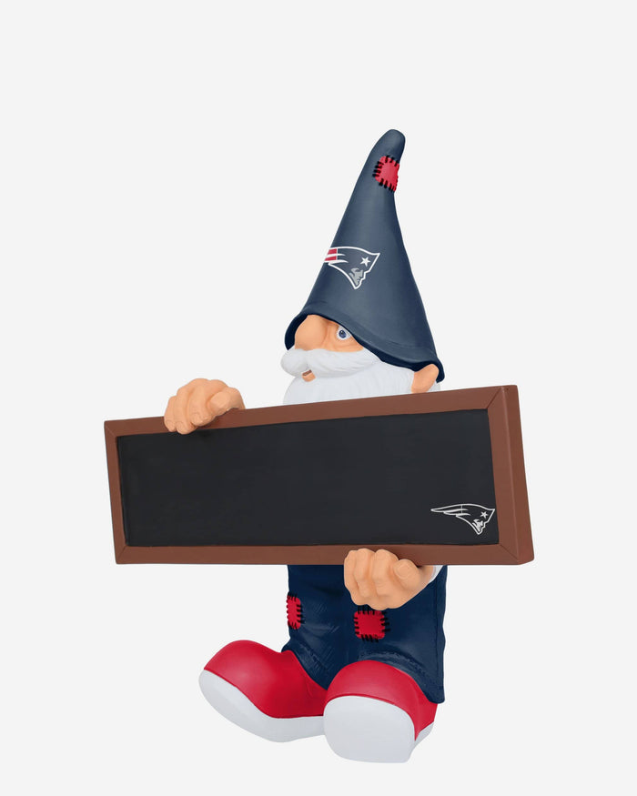 New England Patriots Chalkboard Sign Gnome FOCO - FOCO.com