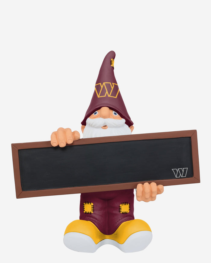 Washington Commanders Chalkboard Sign Gnome FOCO - FOCO.com