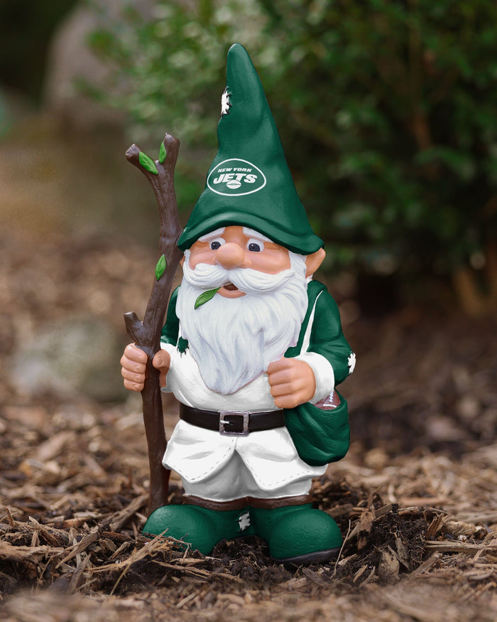 New York Jets Holding Stick Gnome FOCO - FOCO.com