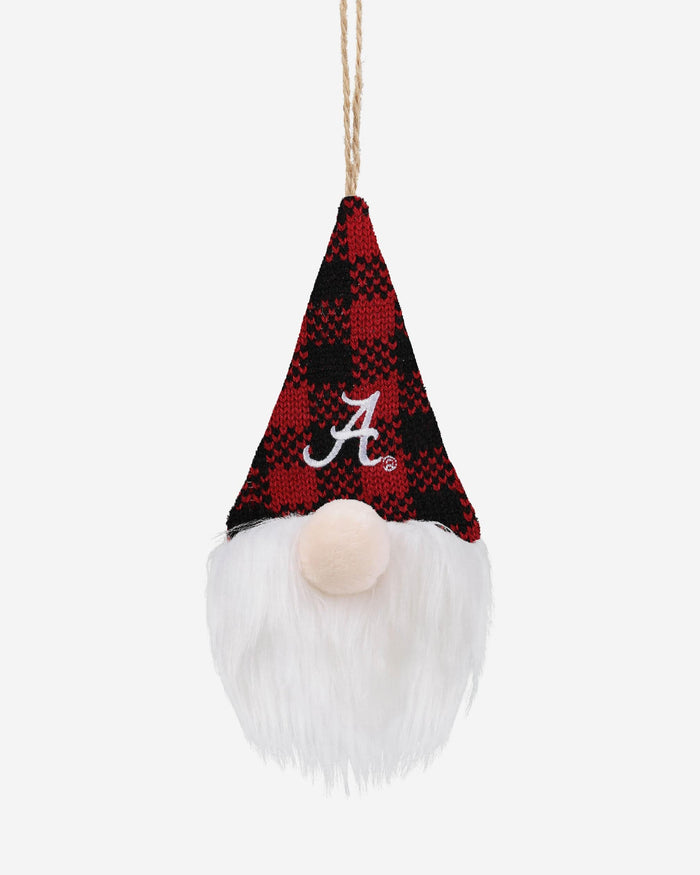 Alabama Crimson Tide Plaid Hat Plush Gnome Ornament FOCO - FOCO.com