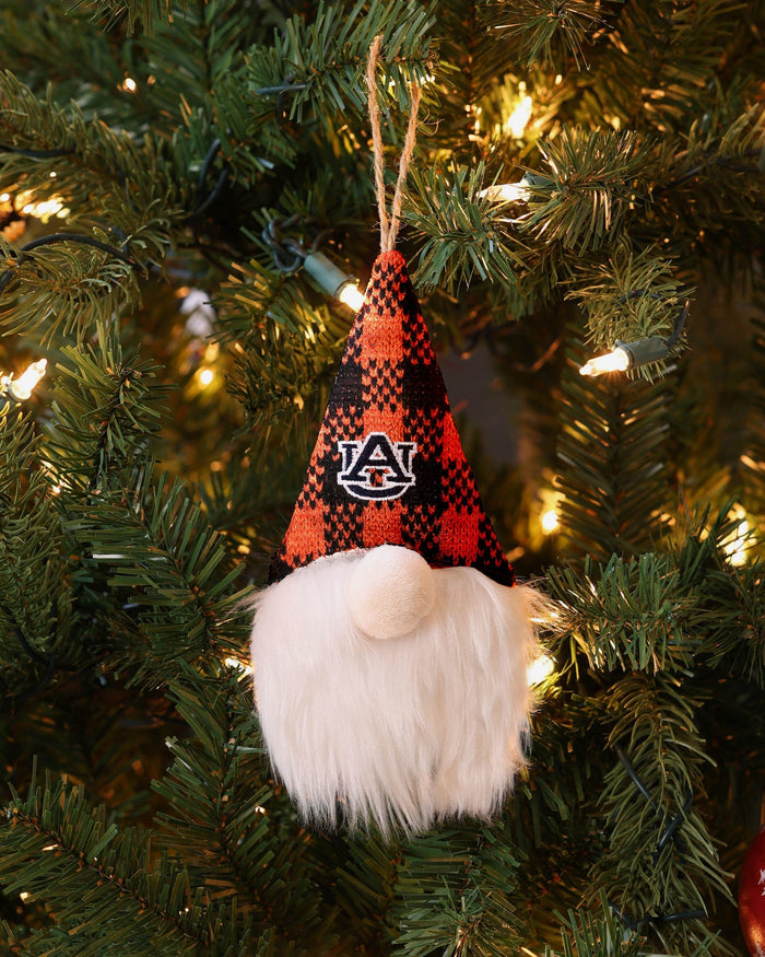 Auburn Tigers Plaid Hat Plush Gnome Ornament FOCO - FOCO.com