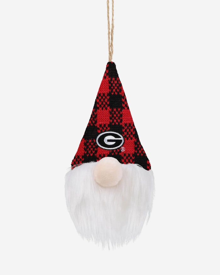 Georgia Bulldogs Plaid Hat Plush Gnome Ornament FOCO - FOCO.com