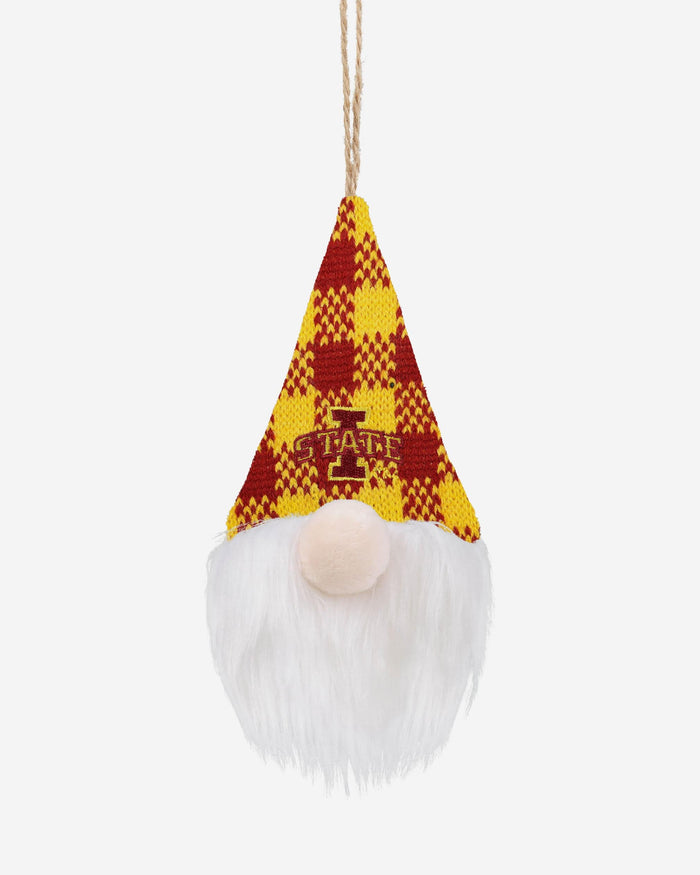Iowa State Cyclones Plaid Hat Plush Gnome Ornament FOCO - FOCO.com