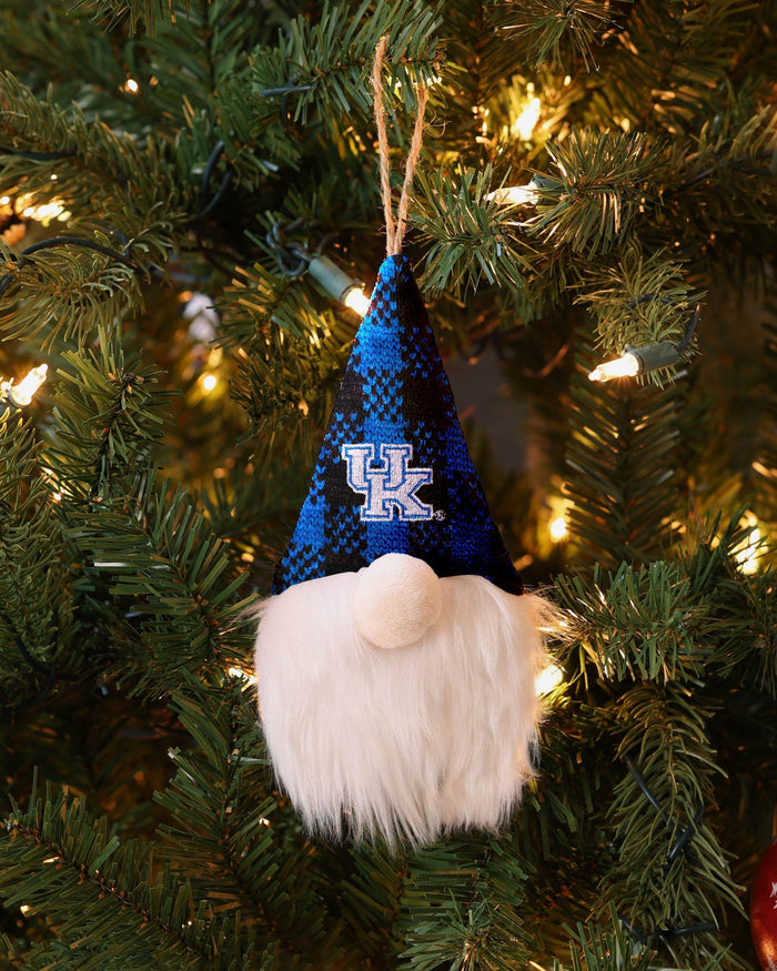 Kentucky Wildcats Plaid Hat Plush Gnome Ornament FOCO - FOCO.com