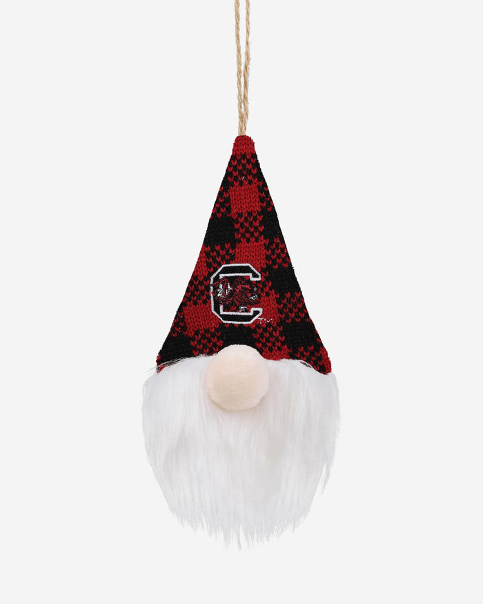 South Carolina Gamecocks Plaid Hat Plush Gnome Ornament FOCO - FOCO.com