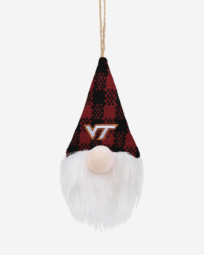 Virginia Tech Hokies Plaid Hat Plush Gnome Ornament FOCO - FOCO.com