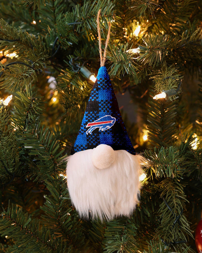 Buffalo Bills Plaid Hat Plush Gnome Ornament FOCO - FOCO.com