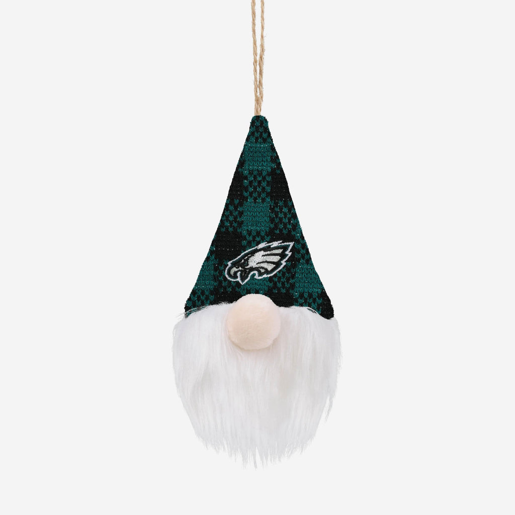 Philadelphia Eagles Plaid Hat Plush Gnome Ornament FOCO - FOCO.com