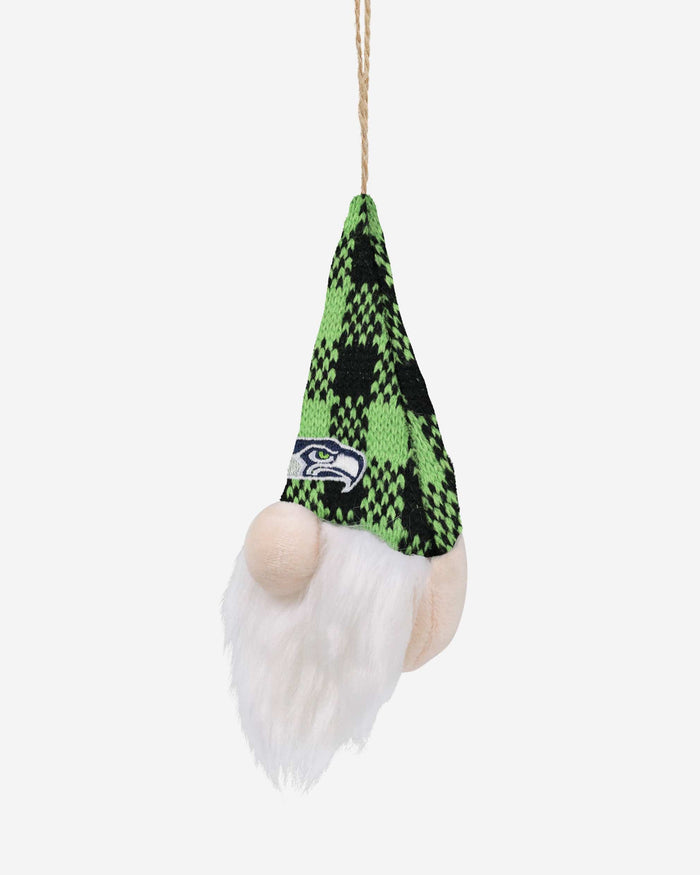Seattle Seahawks Plaid Hat Plush Gnome Ornament FOCO - FOCO.com