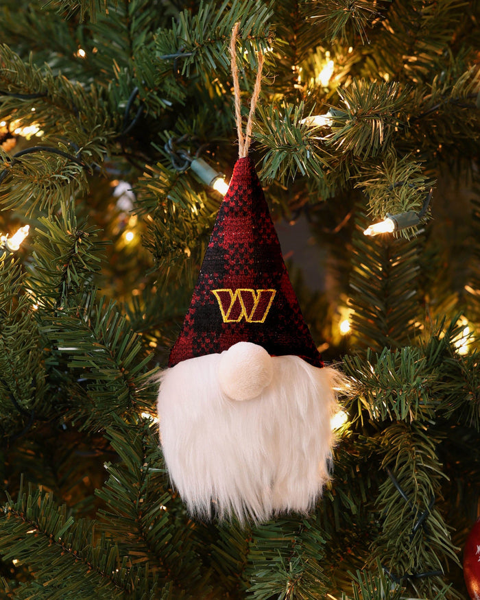 Washington Commanders Plaid Hat Plush Gnome Ornament: A Charming Holiday Addition Washington Commanders Plaid Hat Plush Gnome Ornament: A Charming Holiday Addition