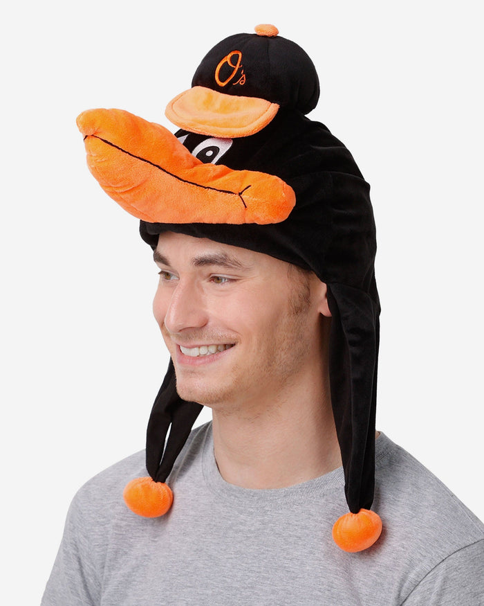 The Oriole Bird Baltimore Orioles Mascot Plush Hat FOCO - FOCO.com