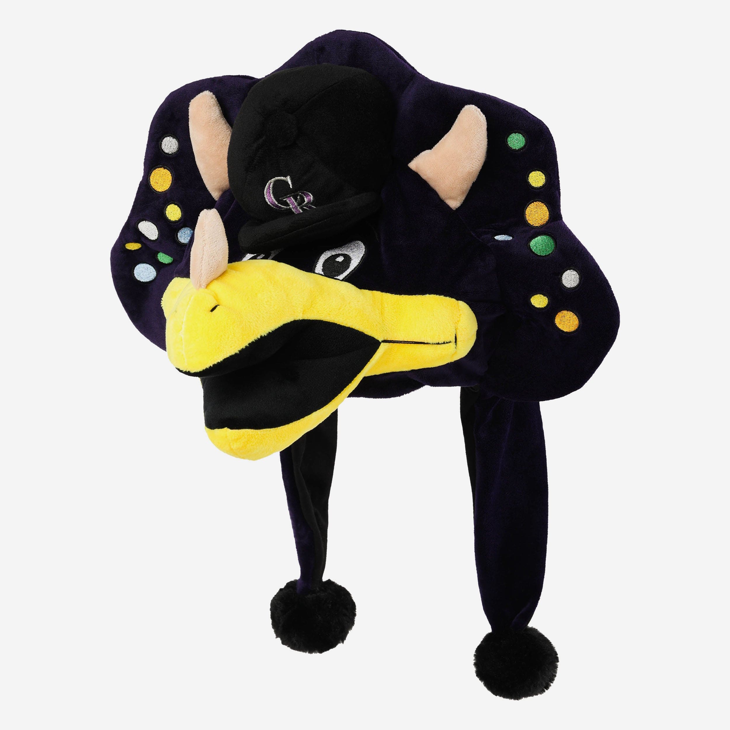 CR COLORADO ROCKIES BASEBALL DINGER PLUSH STUFFED PURPLE CR COLORADO ROCKIES BASEBALL DINGER PLUSH STUFFED PURPLE