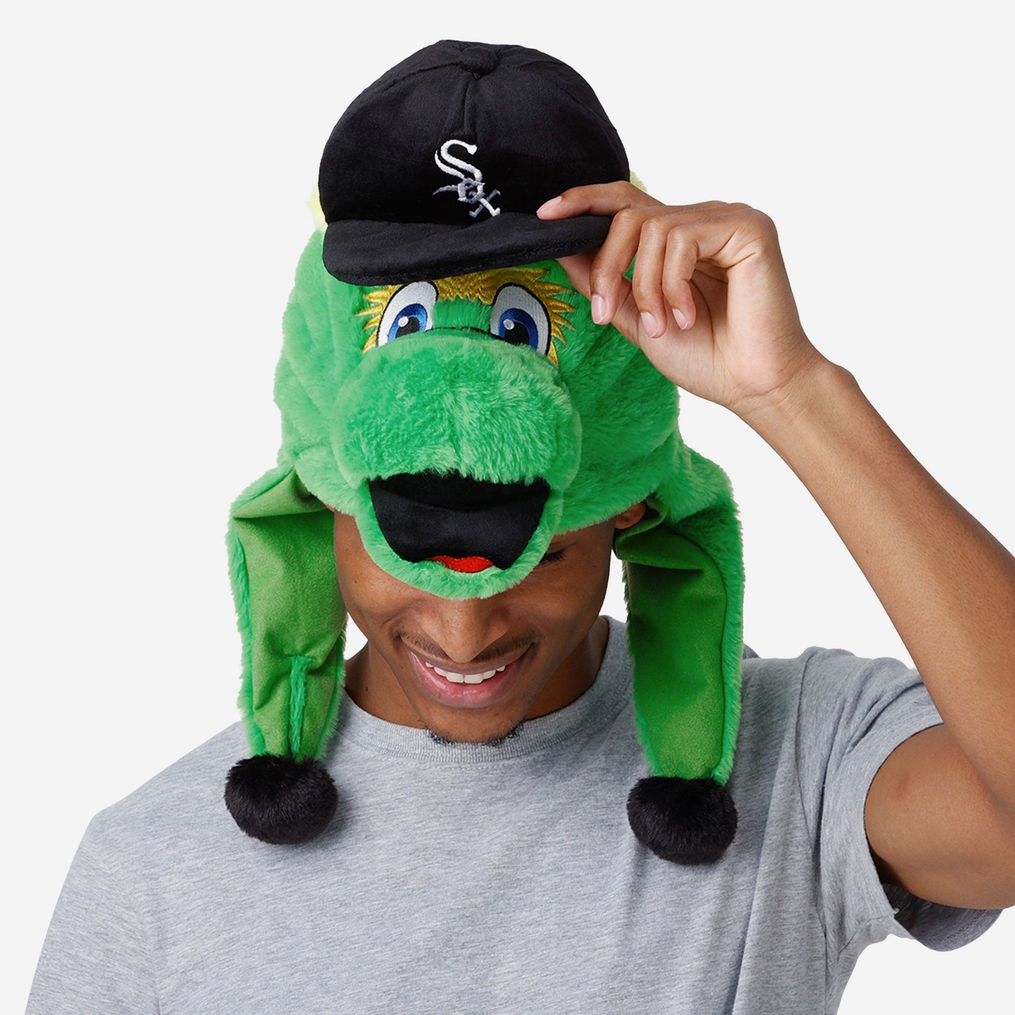 Youth Pittsburgh Pirates FOCO Green Team Beans Plush Mascot Hat