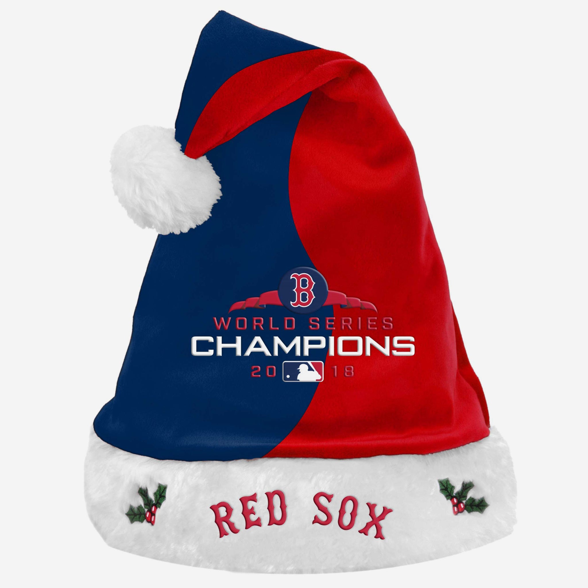 FOCO MLB Boston Red Sox 2018 World Series Champions Santa Hat, Red