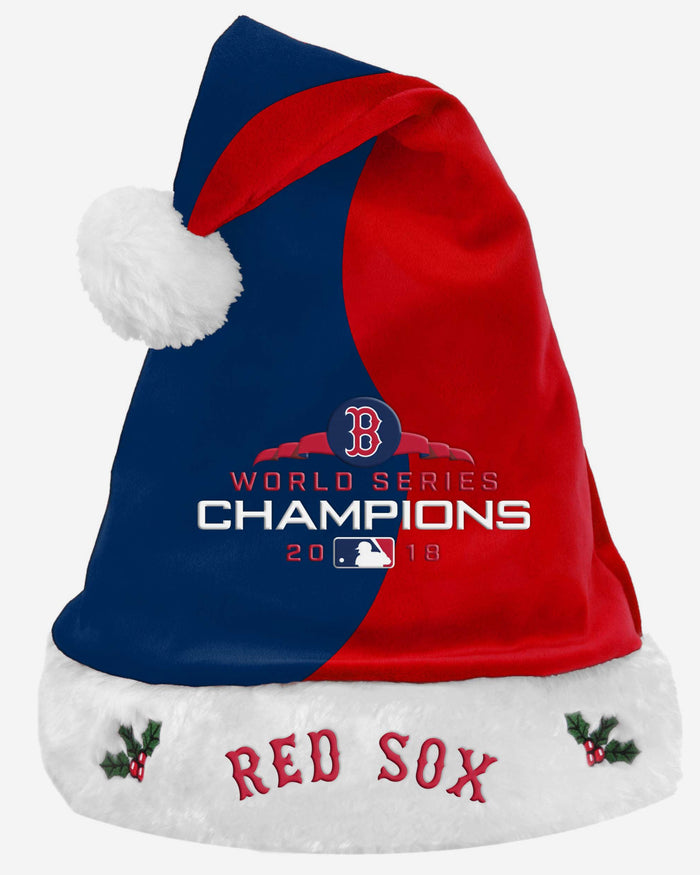 Boston Red Sox 2018 World Series Champions Santa Hat FOCO - FOCO.com